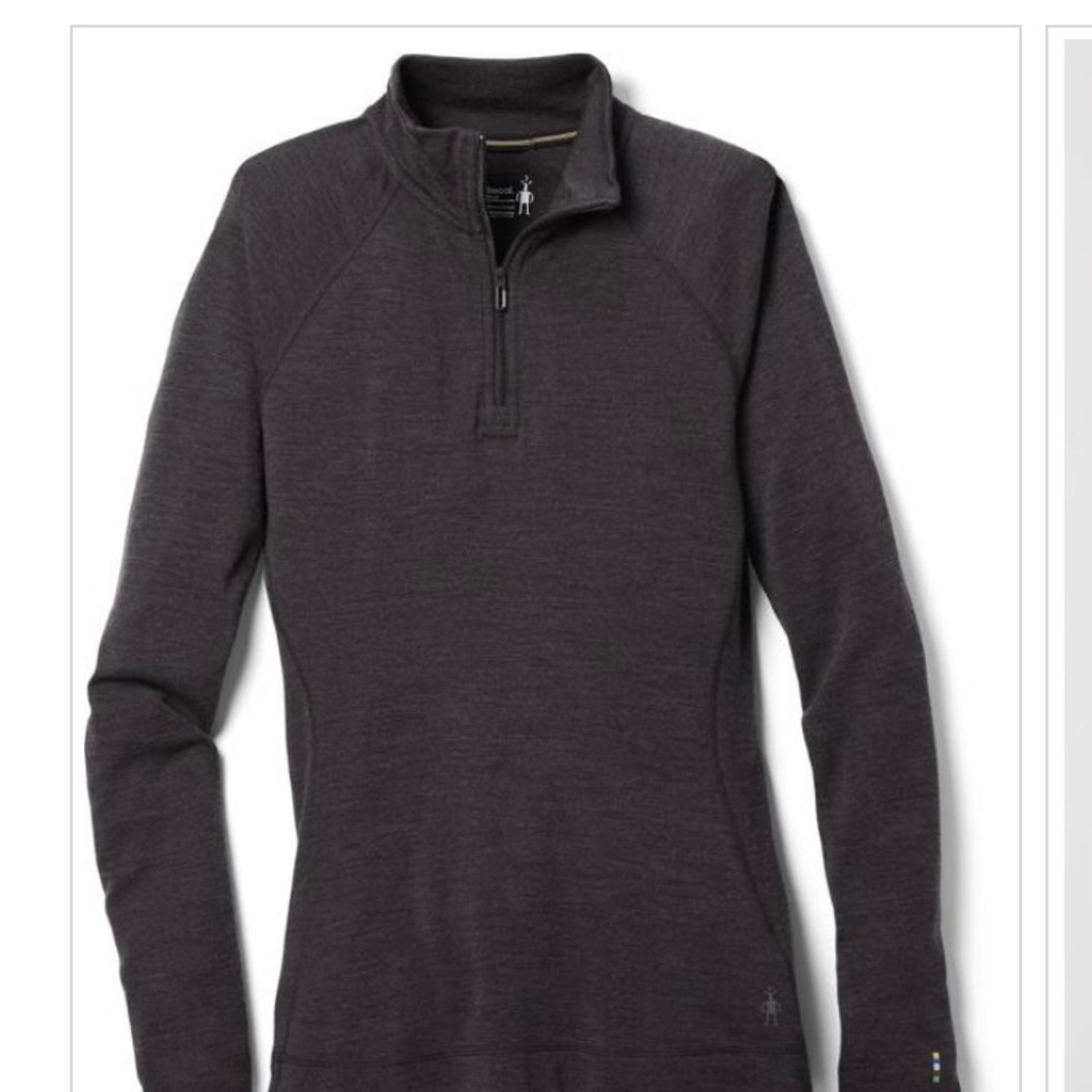 Smartwool Merino Wool Basic Layer 1/4zip Sz M Gently Worn